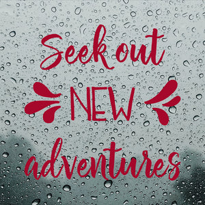 Seek out new adventures | Bumper sticker - Adnil Creations