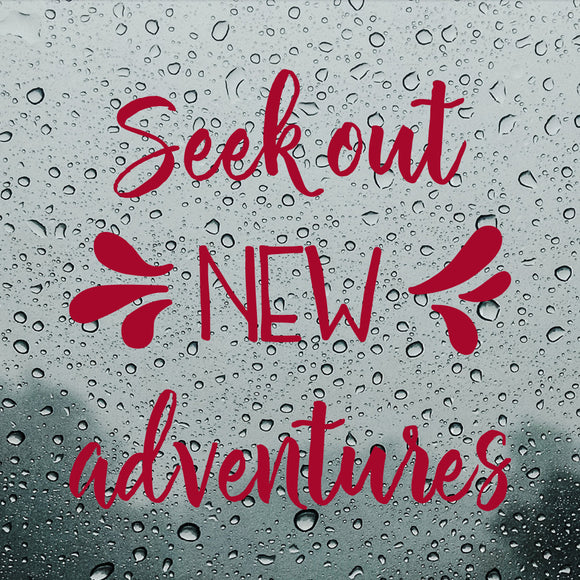 Seek out new adventures | Bumper sticker - Adnil Creations