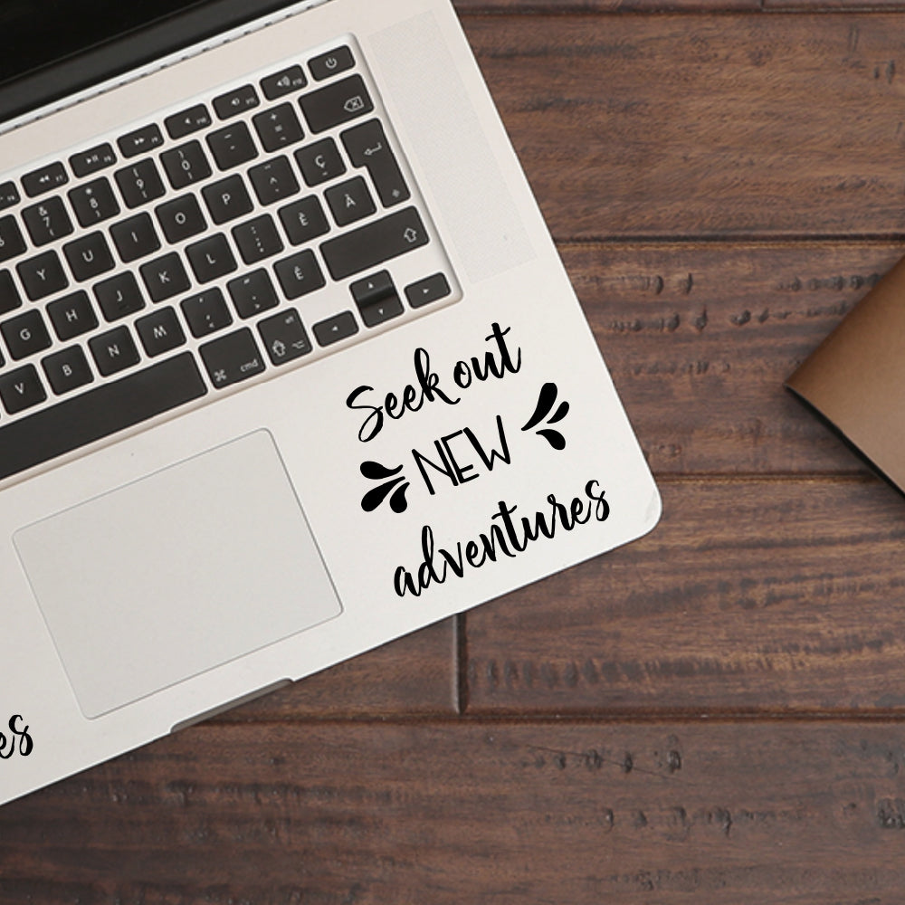 Seek out new adventures | Trackpad decal - Adnil Creations