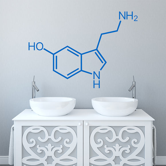 Serotonin molecule | Wall decal - Adnil Creations
