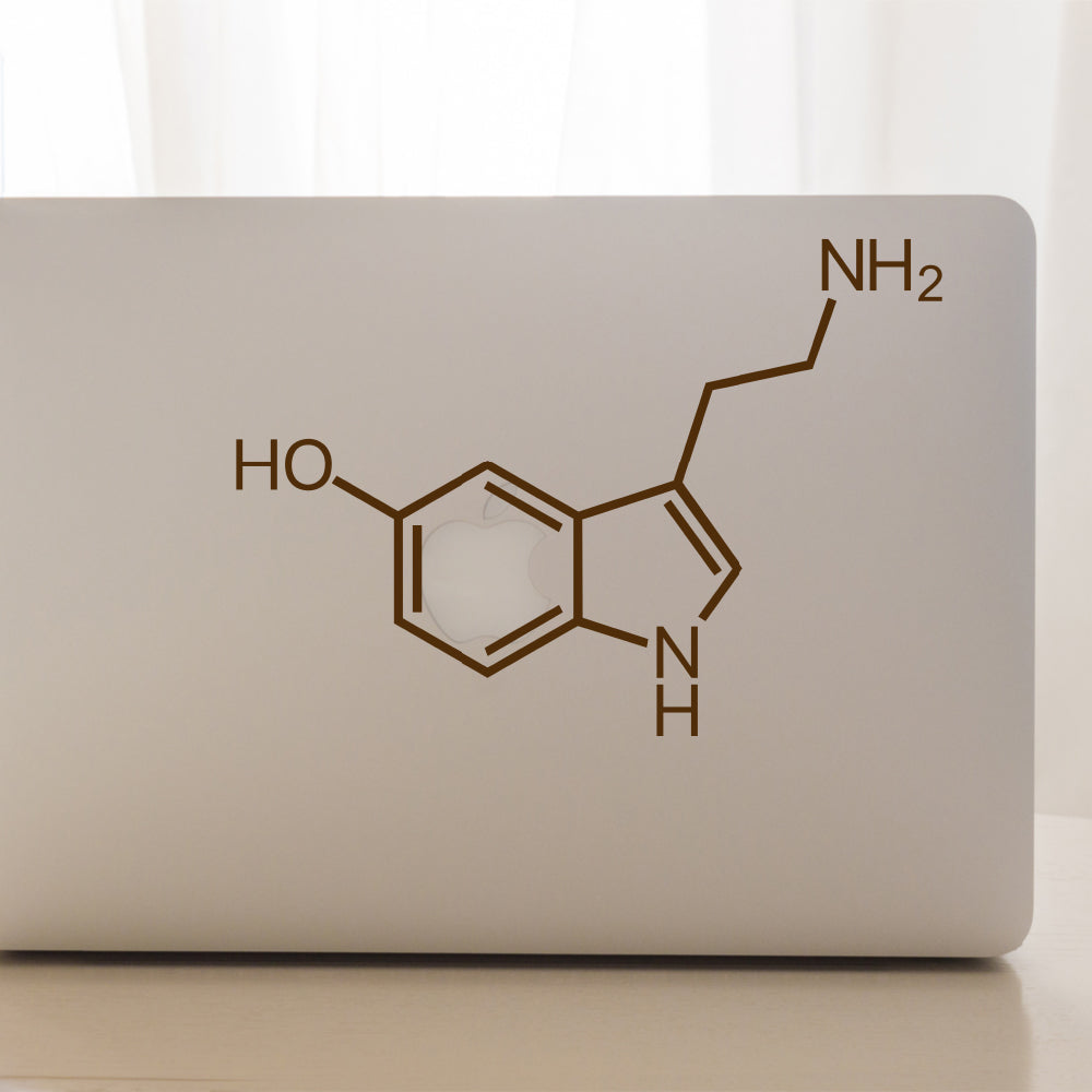 Serotonin molecule | Laptop decal - Adnil Creations