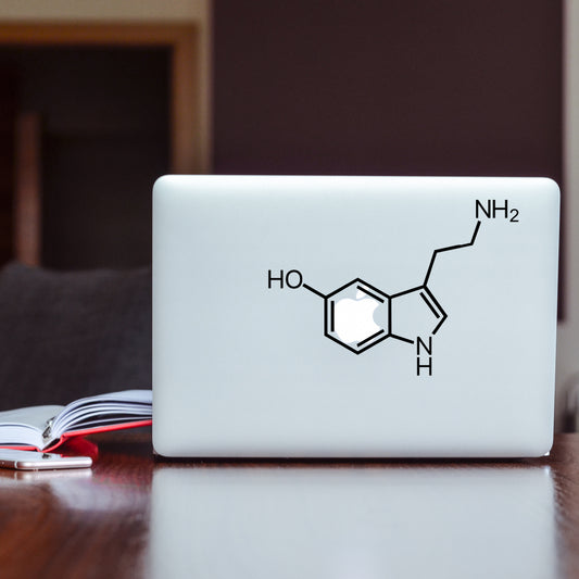 Serotonin molecule | Laptop decal - Adnil Creations