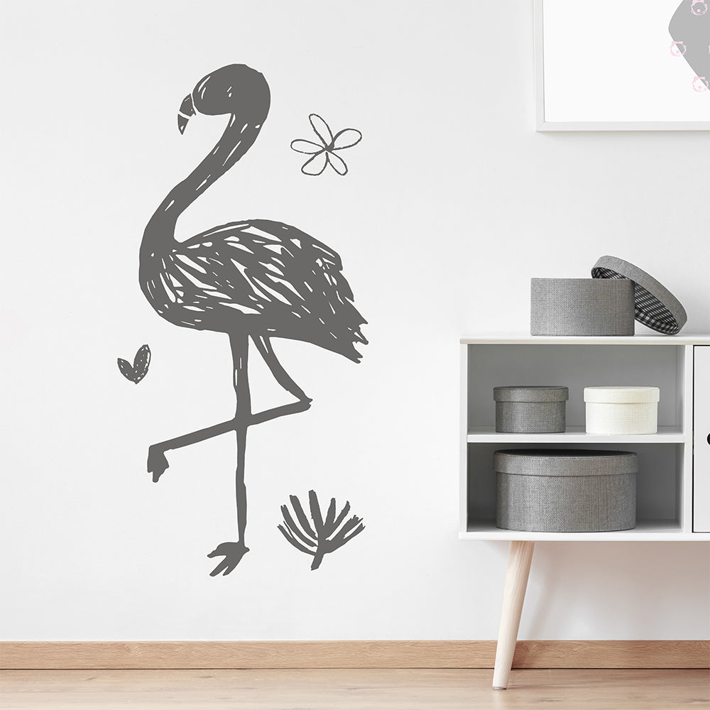 Sketchy flamingo | Wall decal - Adnil Creations