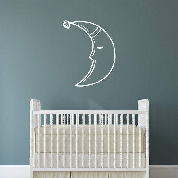 Sleepy Moon | Wall decal - Adnil Creations
