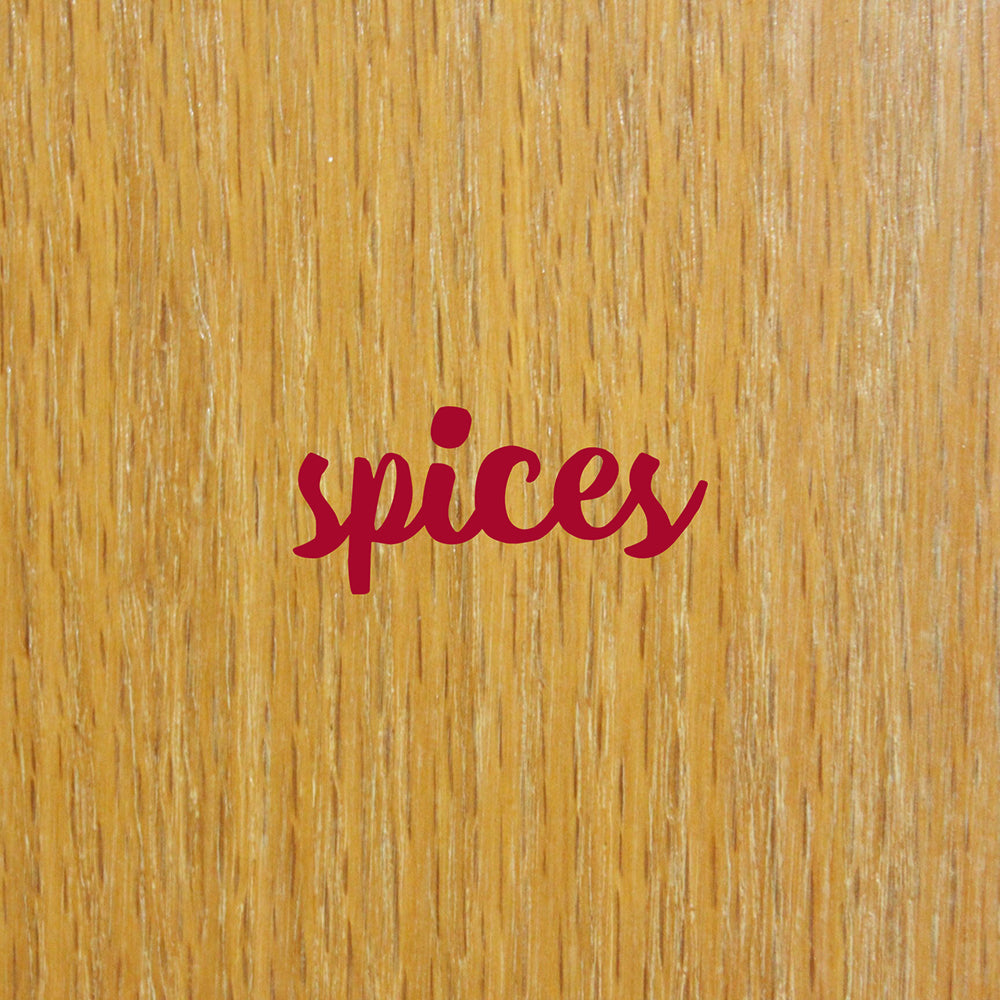 Spices | Cupboard decal - Adnil Creations