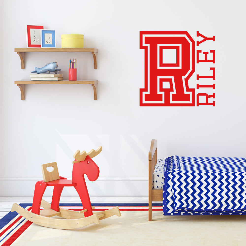 Sport jersey style | Monogram decal - Adnil Creations