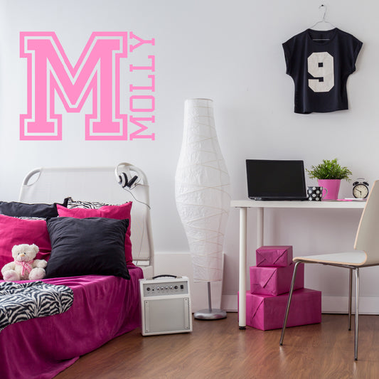 Sport jersey style | Monogram decal - Adnil Creations