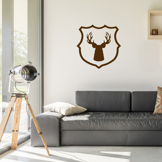 Stag and shield | Wall decal - Adnil Creations