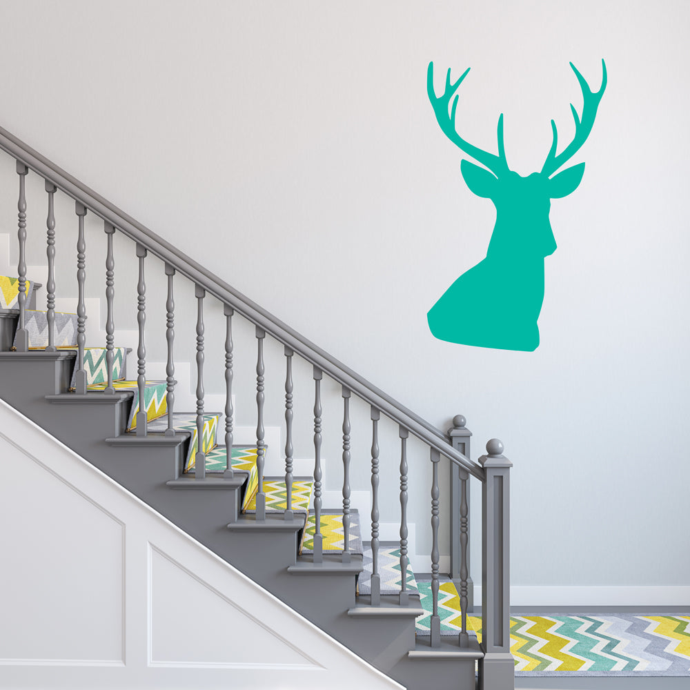 Stag head | Wall decal - Adnil Creations