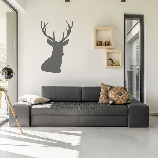 Stag head | Wall decal - Adnil Creations