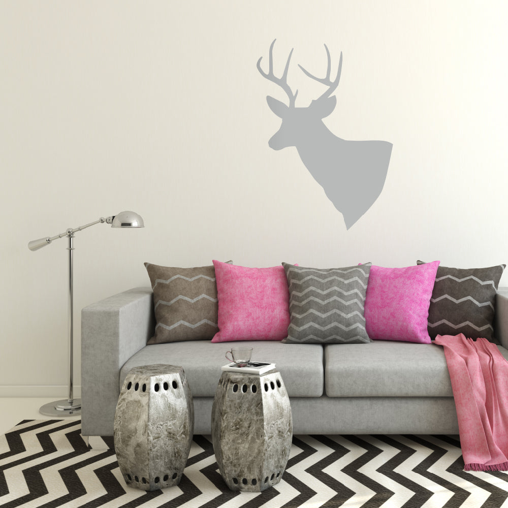 Stag head | Wall decal - Adnil Creations