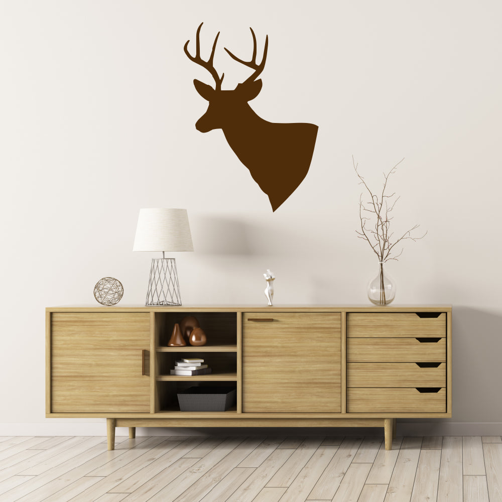 Stag head | Wall decal - Adnil Creations