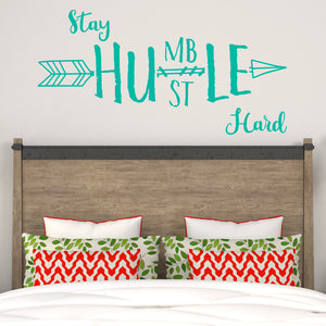 Stay humble hustle hard | Wall quote - Adnil Creations