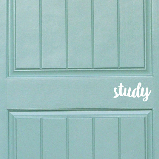 Study | Door decal - Adnil Creations