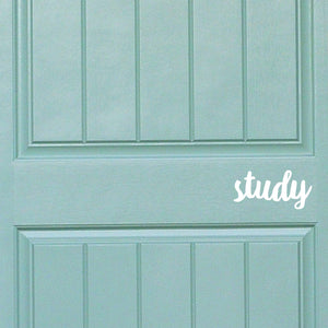 Study | Door decal - Adnil Creations