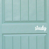 Study | Door decal - Adnil Creations