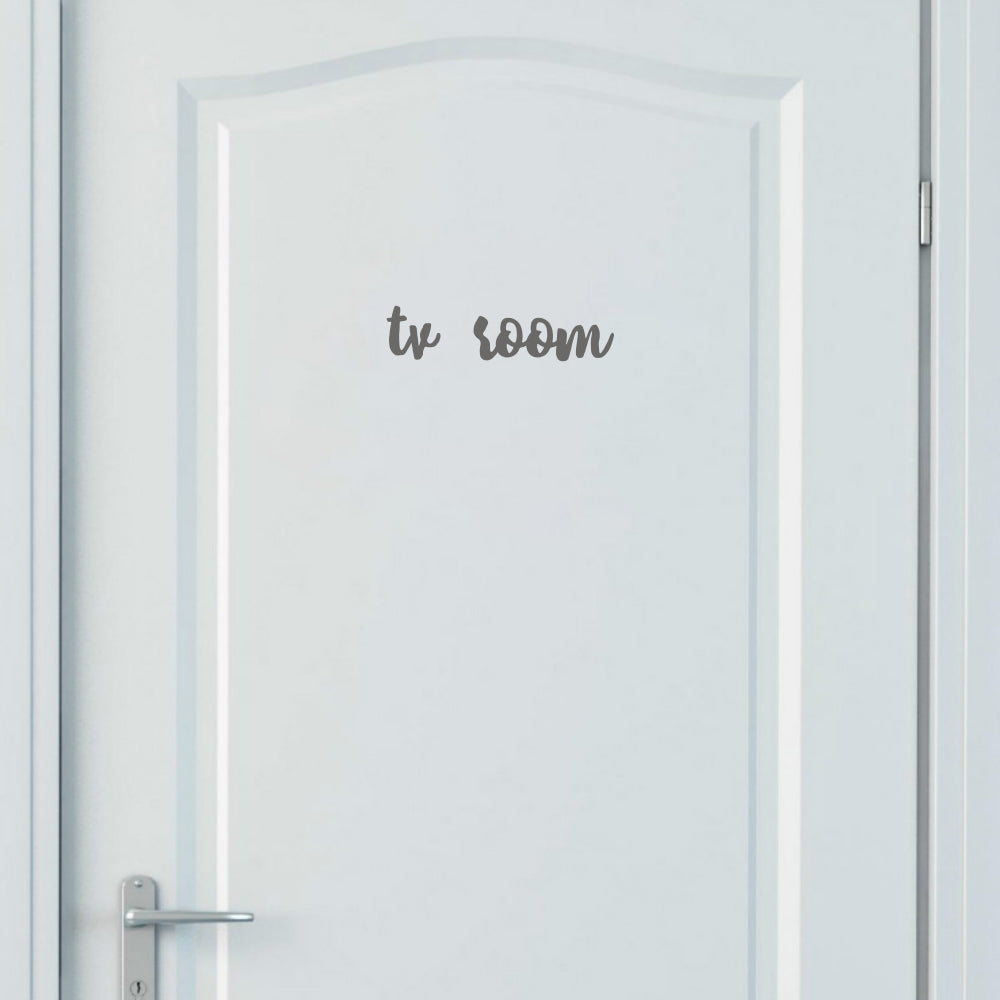 TV room | Door decal - Adnil Creations
