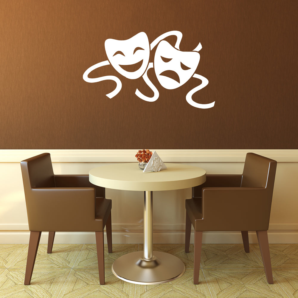 Theatre masks | Wall decal-Wall art-Adnil Creations