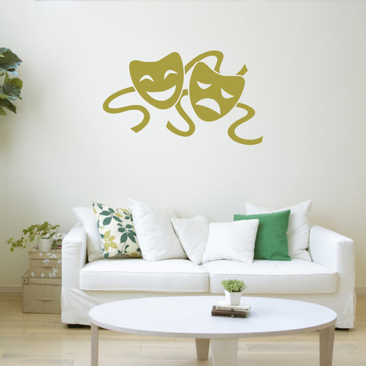 Theatre masks | Wall decal-Wall art-Adnil Creations