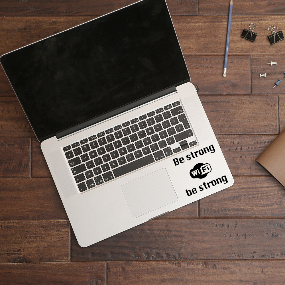 Be strong Wi-Fi | Trackpad decal - Adnil Creations