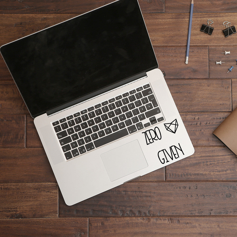 Zero fox given | Trackpad decal - Adnil Creations