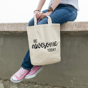 Be awesome today | 100% Cotton tote bag - Adnil Creations