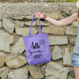 Hello summer vibes | 100% Cotton tote bag - Adnil Creations