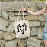 Ram skull | 100% Cotton tote bag - Adnil Creations