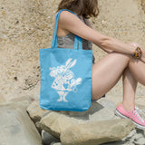 The white rabbit | 100% Cotton tote bag - Adnil Creations