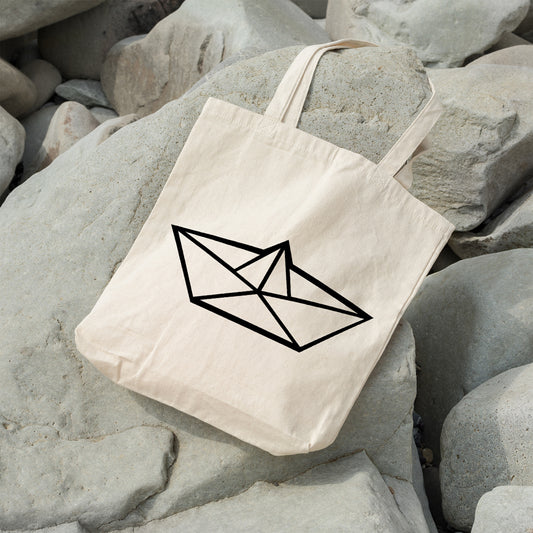 Origami boat | 100% Cotton tote bag - Adnil Creations