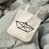 Origami boat | 100% Cotton tote bag - Adnil Creations