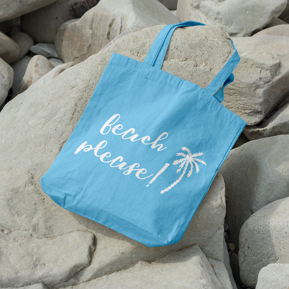 Beach please | 100% Cotton tote bag - Adnil Creations
