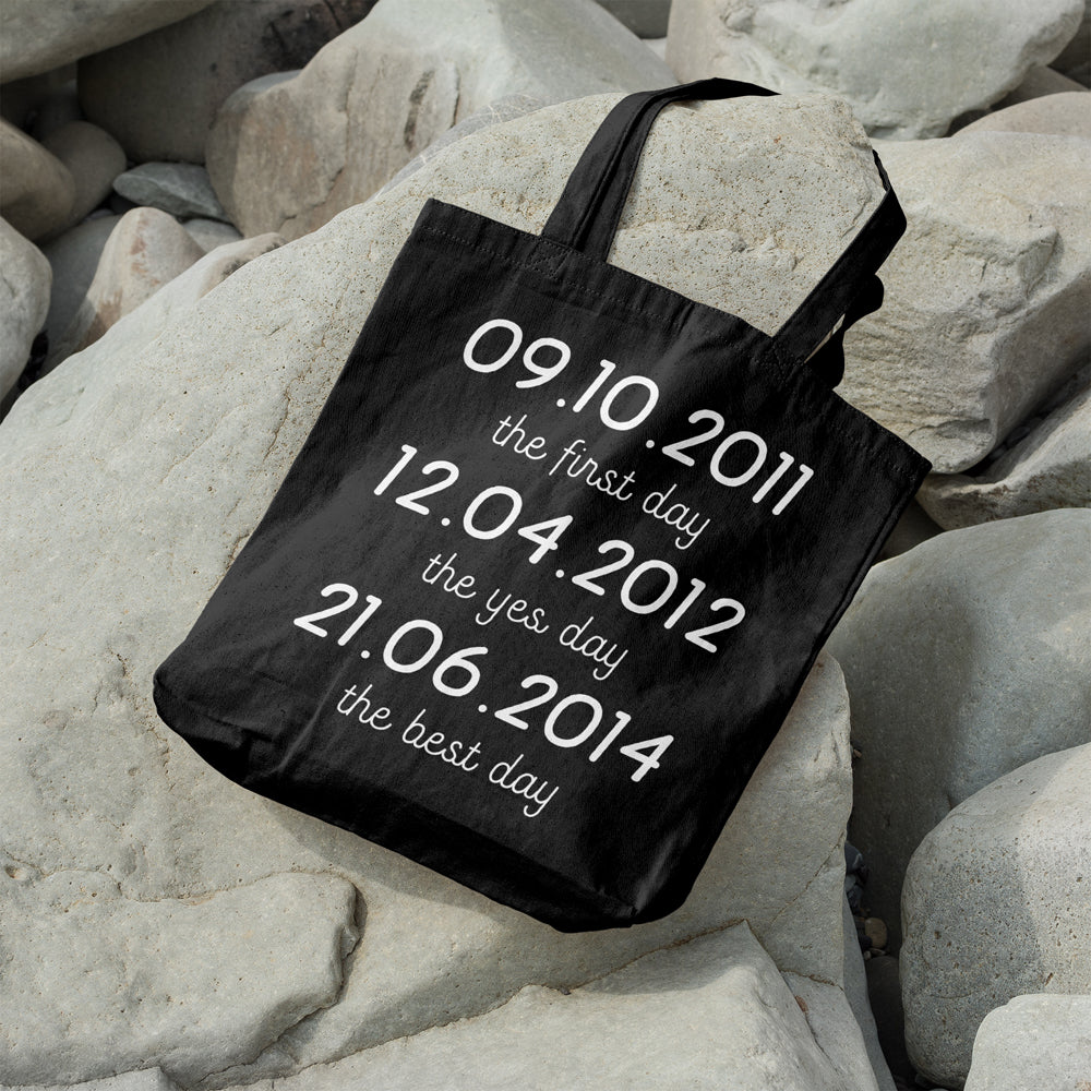 Important dates | 100% Cotton tote bag - Adnil Creations