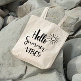Hello summer vibes | 100% Cotton tote bag - Adnil Creations