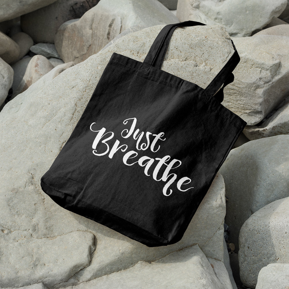 Just breathe | 100% Cotton tote bag - Adnil Creations