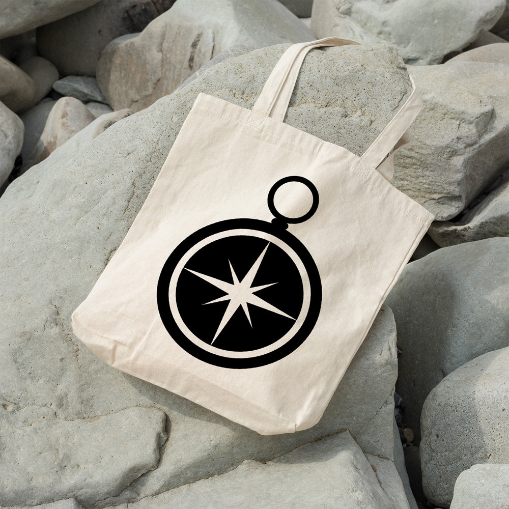 Magnetic compass | 100% Cotton tote bag - Adnil Creations