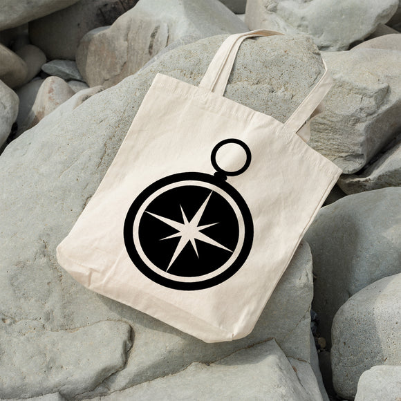 Magnetic compass | 100% Cotton tote bag - Adnil Creations
