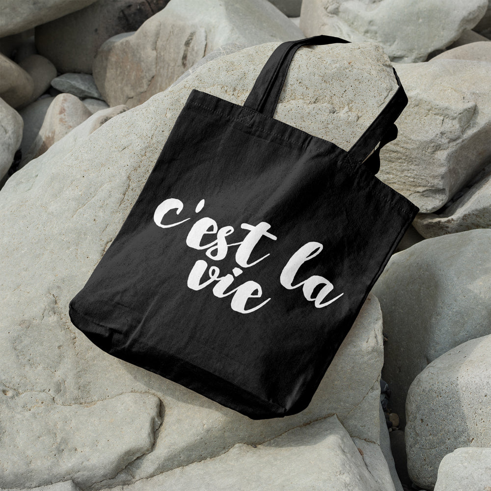 C'est la vie | 100% Cotton tote bag - Adnil Creations