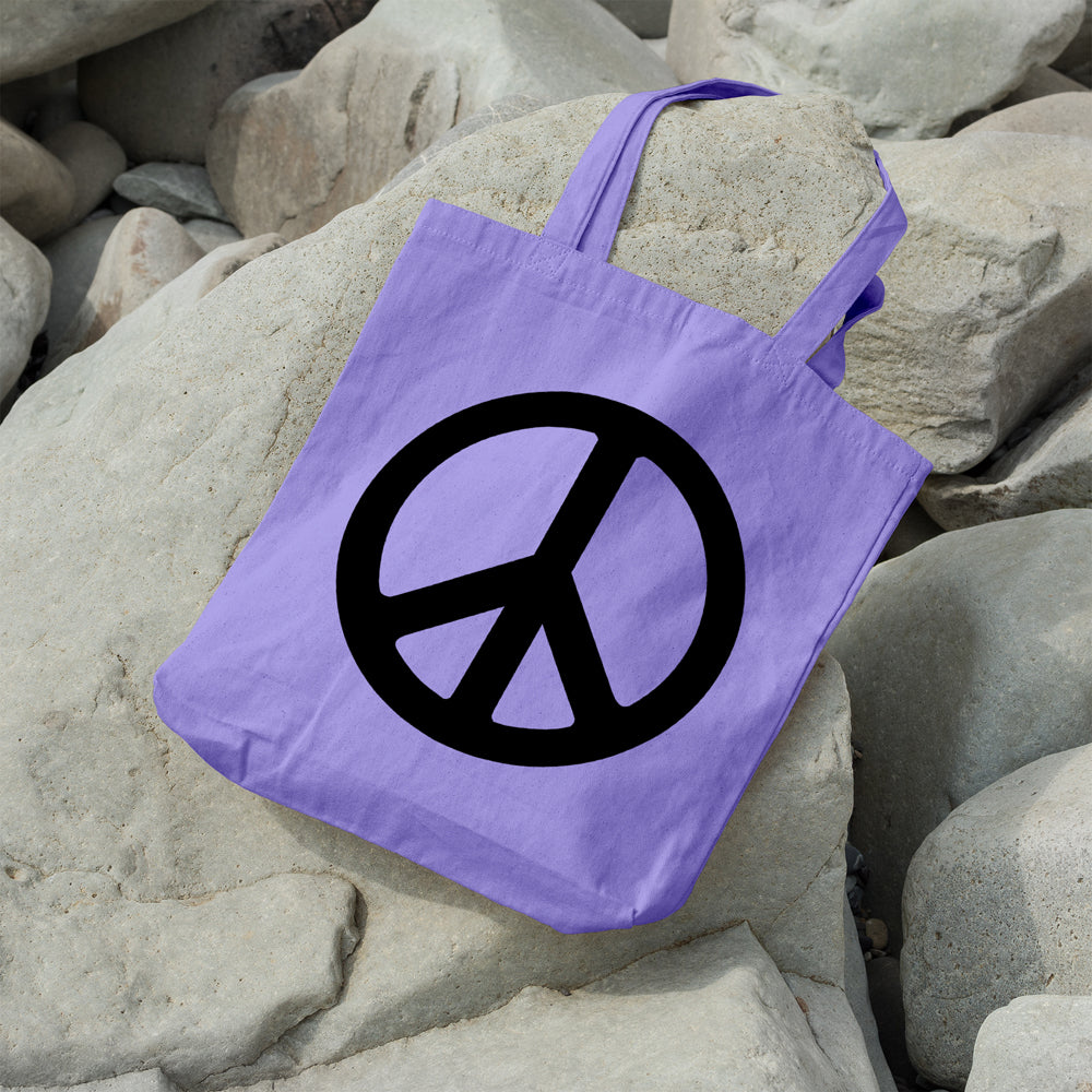 Peace sign | 100% Cotton tote bag - Adnil Creations