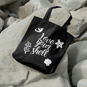 Love your shell | 100% Cotton tote bag - Adnil Creations