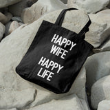 Happy wife happy life | 100% Cotton tote bag - Adnil Creations