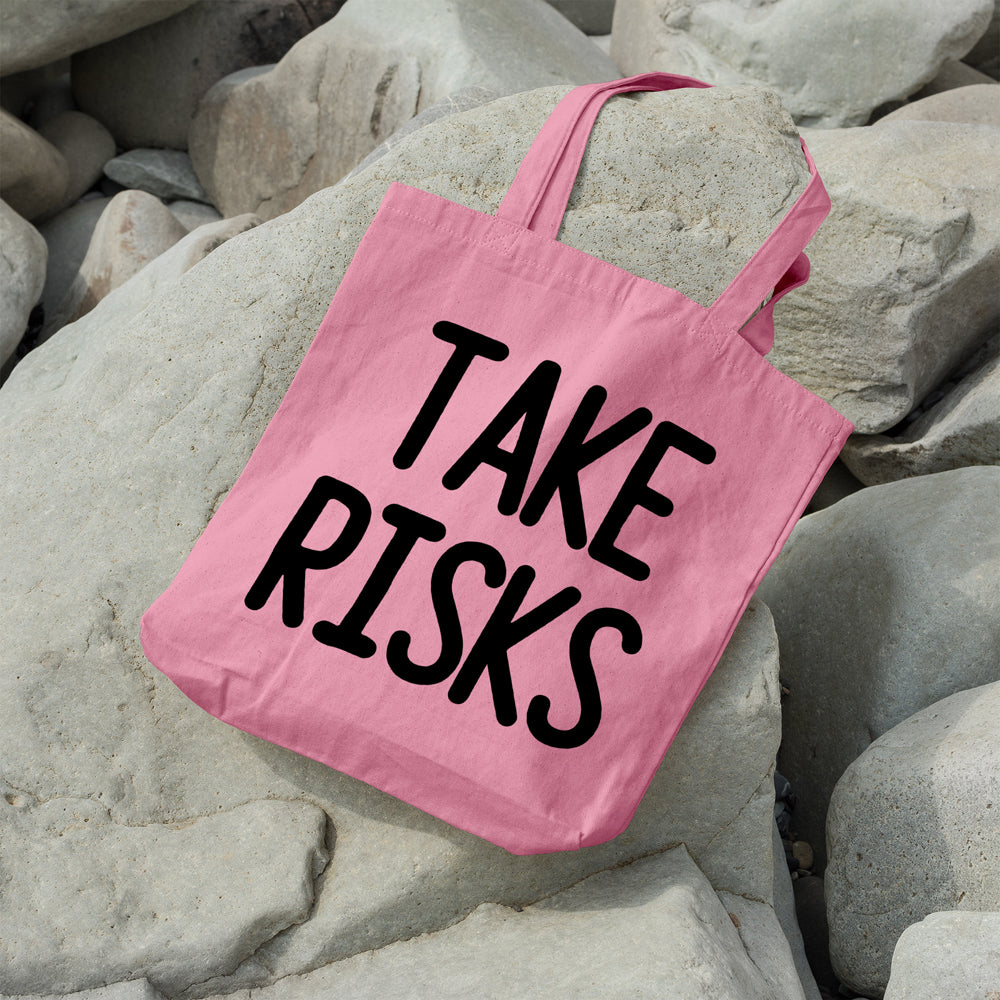 Take risks | 100% Cotton tote bag - Adnil Creations