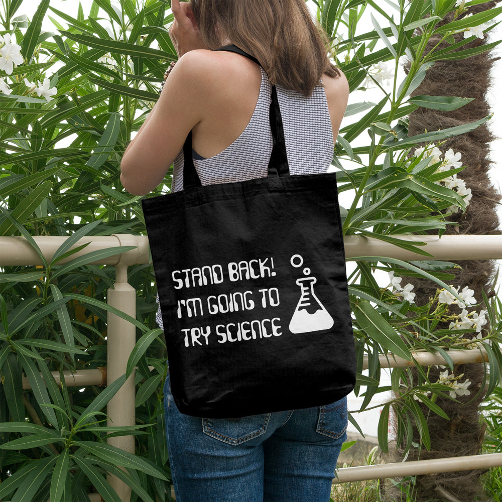 Stand back I'm going to try science | 100% Cotton tote bag - Adnil Creations