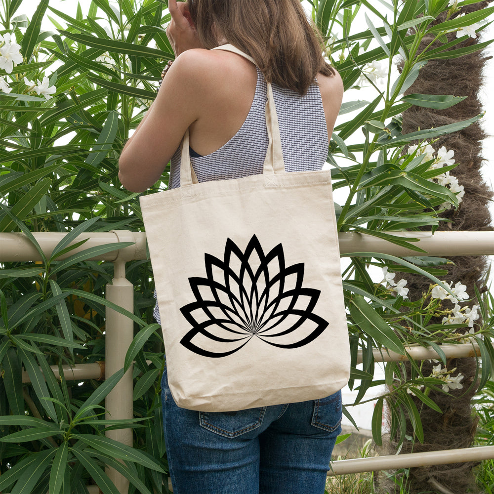 Lotus flower | 100% Cotton tote bag - Adnil Creations