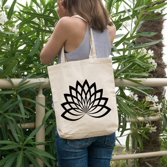 Lotus flower | 100% Cotton tote bag - Adnil Creations