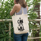 You can and you will | 100% Cotton tote bag - Adnil Creations