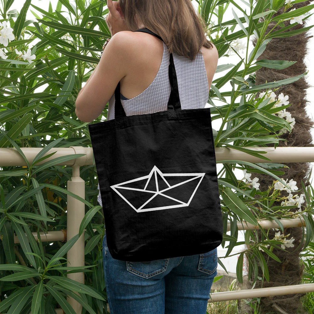 Origami boat | 100% Cotton tote bag - Adnil Creations