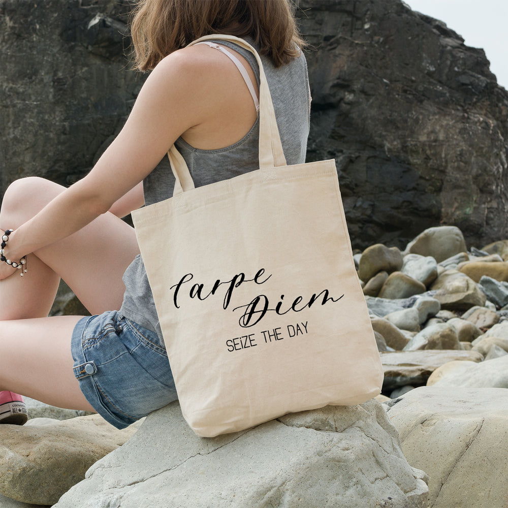 Carpe Diem | 100% Cotton tote bag - Adnil Creations