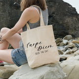 Carpe Diem | 100% Cotton tote bag - Adnil Creations