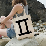 Gemini zodiac sign | 100% Cotton tote bag - Adnil Creations